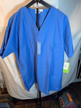 Landau Forward Men's Scrub Set Galaxy Blue Top & Pants LT Tall, Pockets ~ NWT~